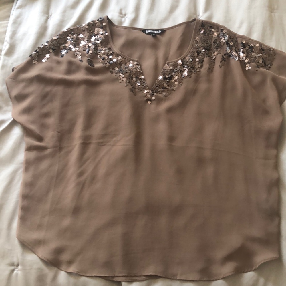 Flowy sequined top